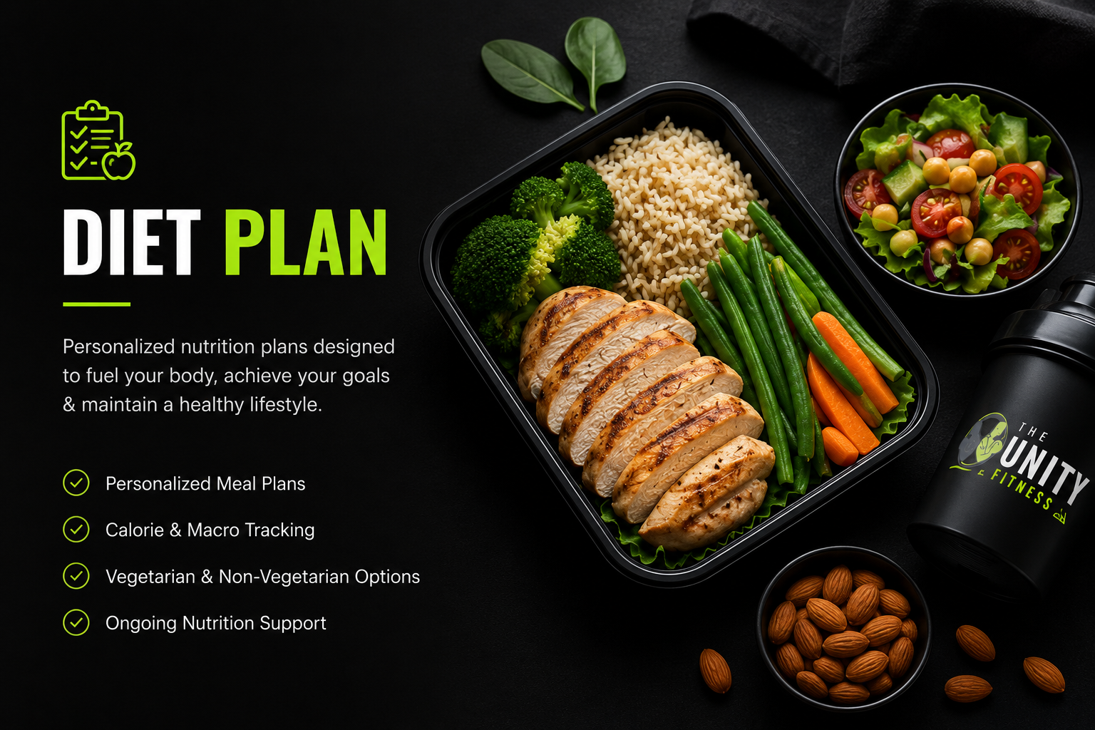 Personalized Diet Plan at The Unity Fitness